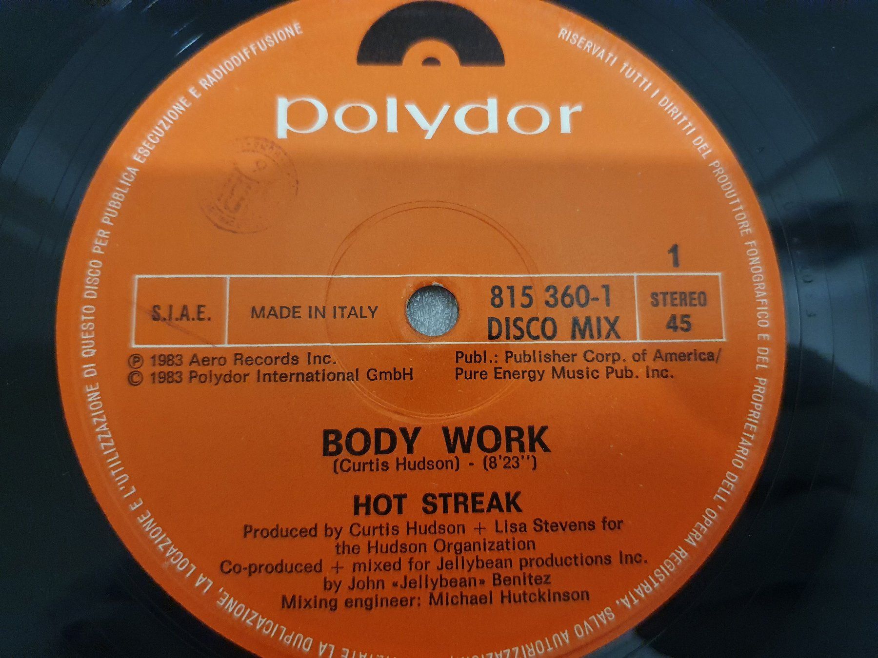 Schallplatten: Hot Streak – Body Work – Gebraucht aus Uster von Vinyl-Leidenschaft 3