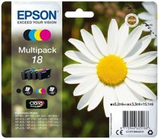 Epson Nr. 18 Patronen, T1801 + T1802 +T1803 + T1804 = T1806