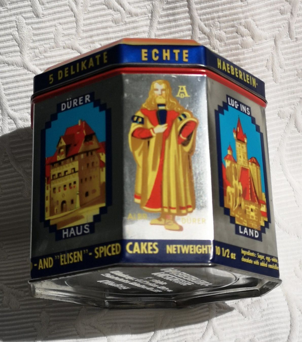 Zuccheriere: Achteckige Blechdose von HAEBERLEIN Metzger – Usato da Zürich venduto da Tanteemma369 7
