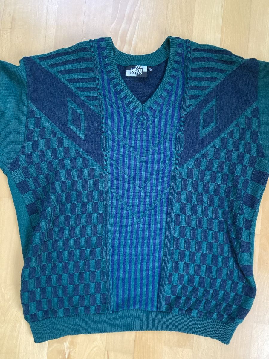 Maglioni & Felpe: Grüner Vintage Monte Carlo Strickpullover – Usato da Therwil venduto da blubblubblubb 1