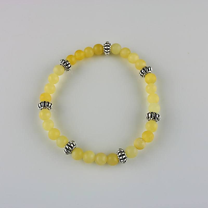 Armbänder & -reifen: Edelstein-Armband Aragonit - Ø 8 – Neu und originalverpackt aus Mauren von Yeelen