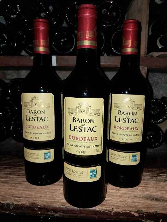 Lot de Baron de Lestac Bordeaux 2022 (Neuf avec emballage d