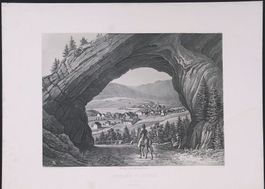 Tavannes,  Pierre Pertuis Aquatinta von Winterlin