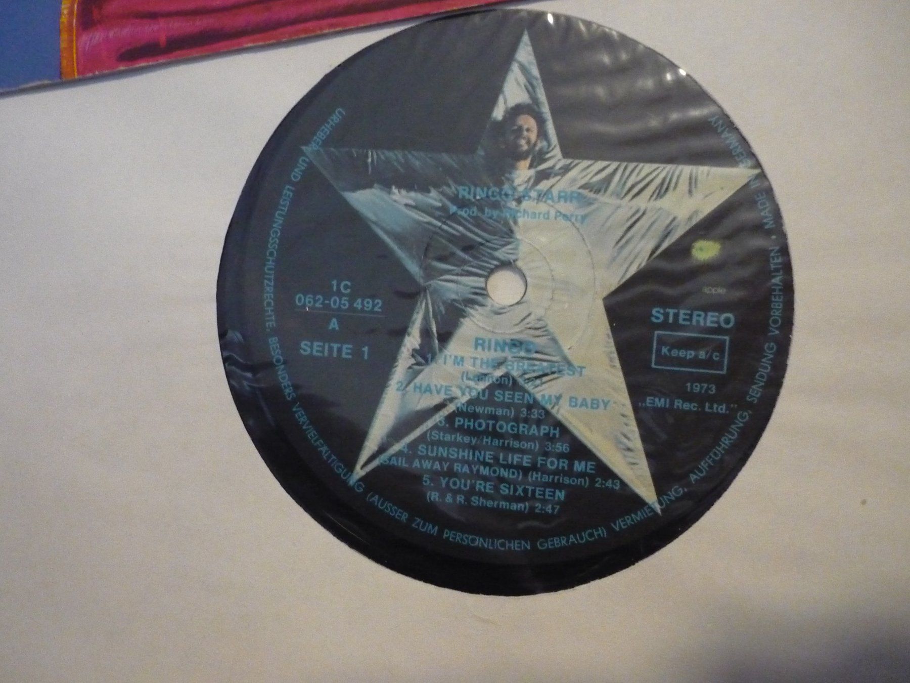 Dischi in vinile: Vinyl - Ringo Starr ringo - Ger 1973 – Usato da Beringen venduto da Flatretriever 3