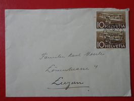 BRIEF Vollstempel FLUGPOST 1944,  ZÜRICH
