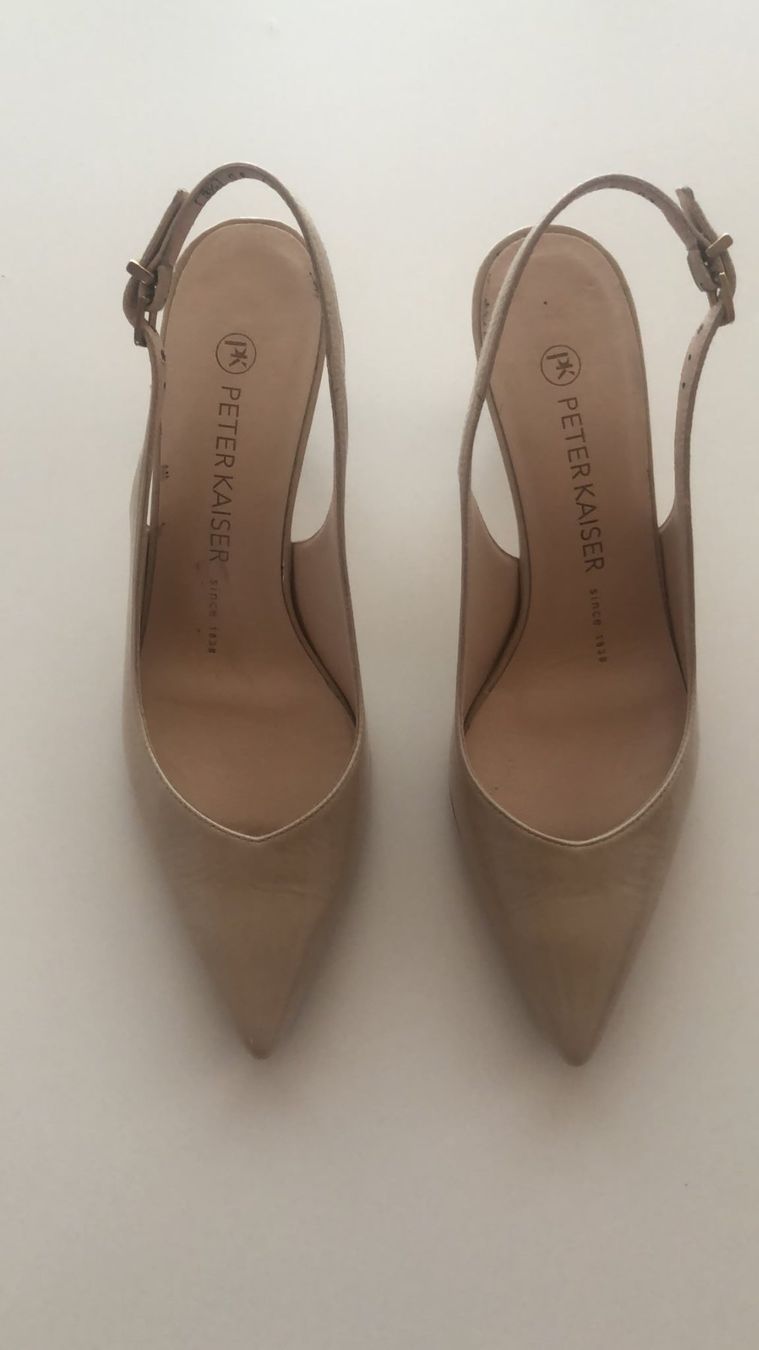 Kaiser Scarpe da donna: Peter Kaiser Pumps mit Sling Riemchen, Gr. 36, Beige – Nuovo (secondo la descrizione) da Bern venduto da bal_lbx9 2
