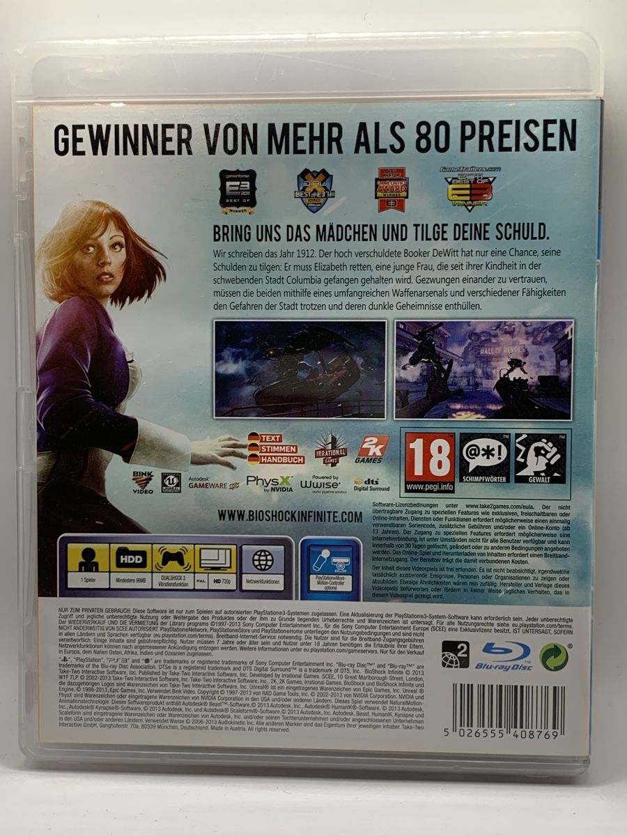 Sony Giochi: Bioshock Infinite - PS3 – Usato da Ostermundigen venduto da RG-Collector 1