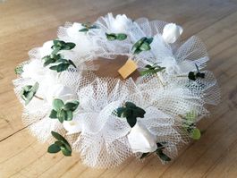Tüll Brautkranz BrautKrone Wedding Vintage, unbenutzt