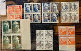 FRANCE blocs de 4 anciens  neufs **