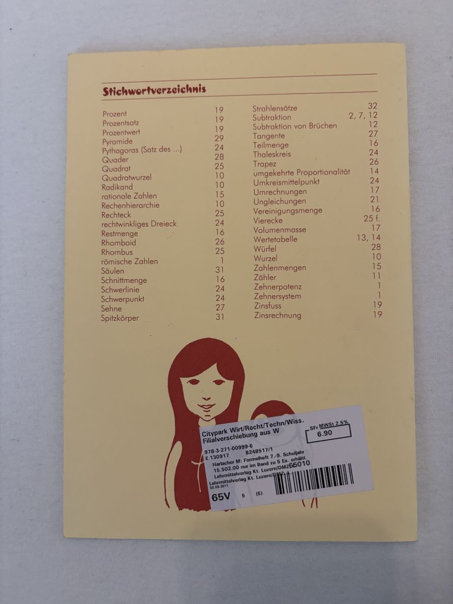 Bücher: Formelheft Mathe - Übersicht mit dem wichtigsten – Neu (gemäss Beschreibung) aus Zug von alex___4 1