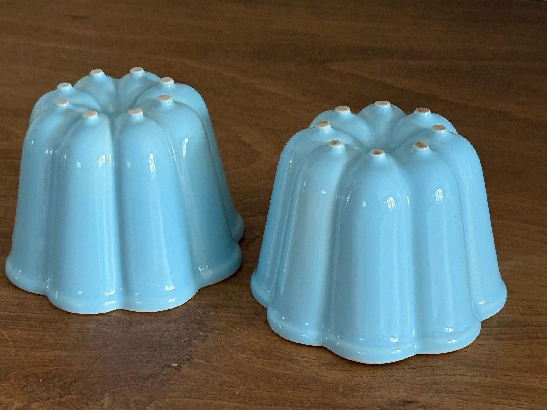 Contenitori & Simili: RÖSSLER Puddingförmli hellblau 2 St.Vintage Puddingform 60er – Usato da Burgdorf venduto da Tanchoo 1
