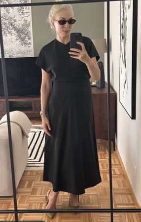 Long black dress, size L