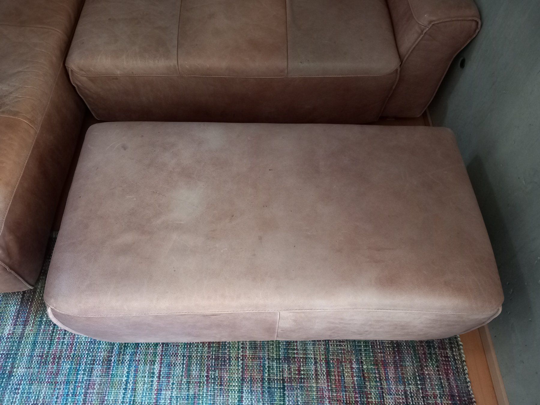 Interio Divani: Eckledersofa inkl. Hocker von Interio aus Büffelleder – Usato da Sissach venduto da Schuulie 3