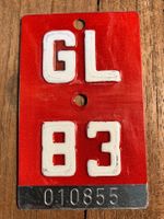 GL 83 - VELONUMMER - FAHRRADSCHILD - PLAQUE DE VELO - GL 83