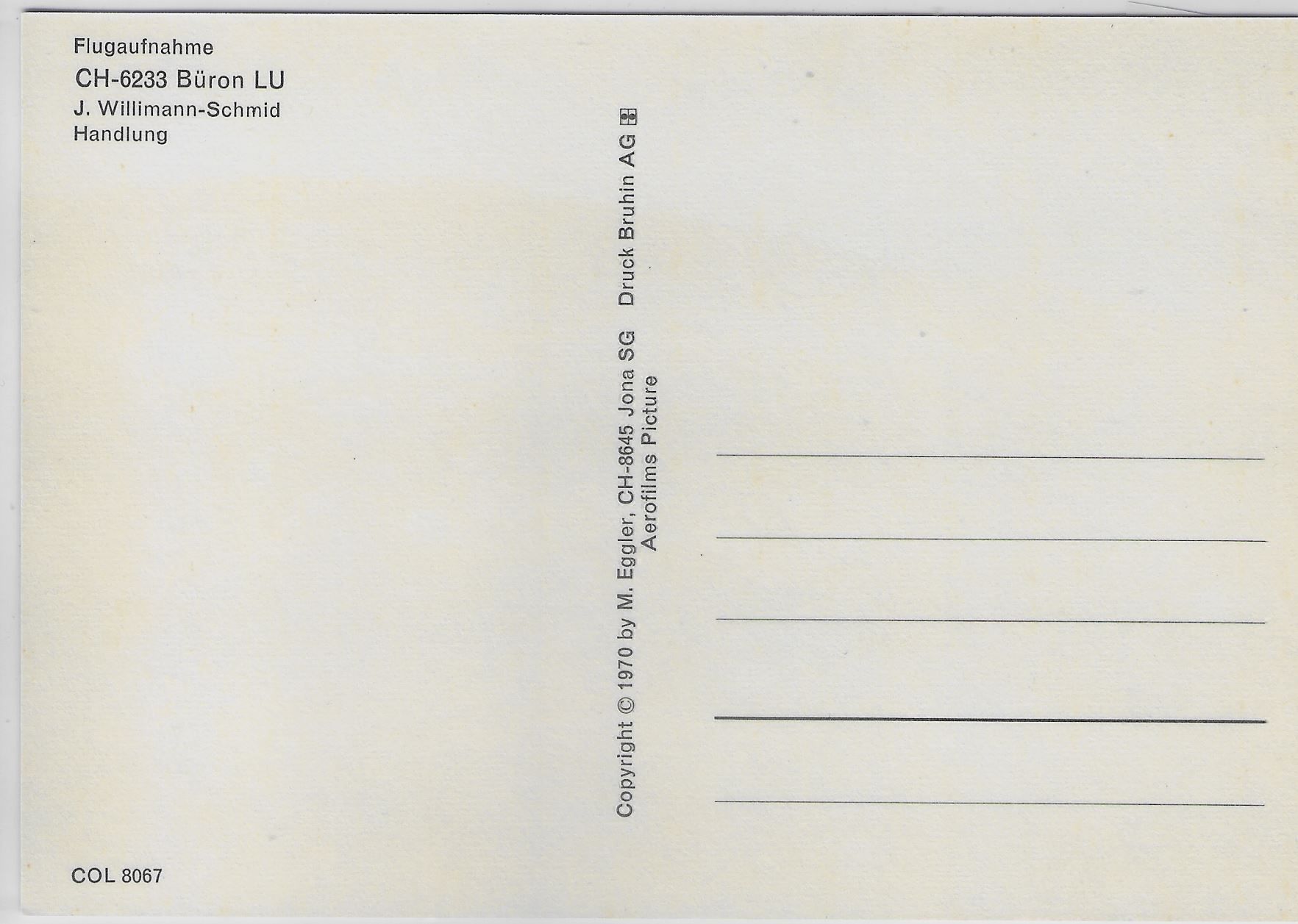 Cartoline postali: Flugaufnahme Büron LU – Antico da Ettingen venduto da Kartenplanet 1
