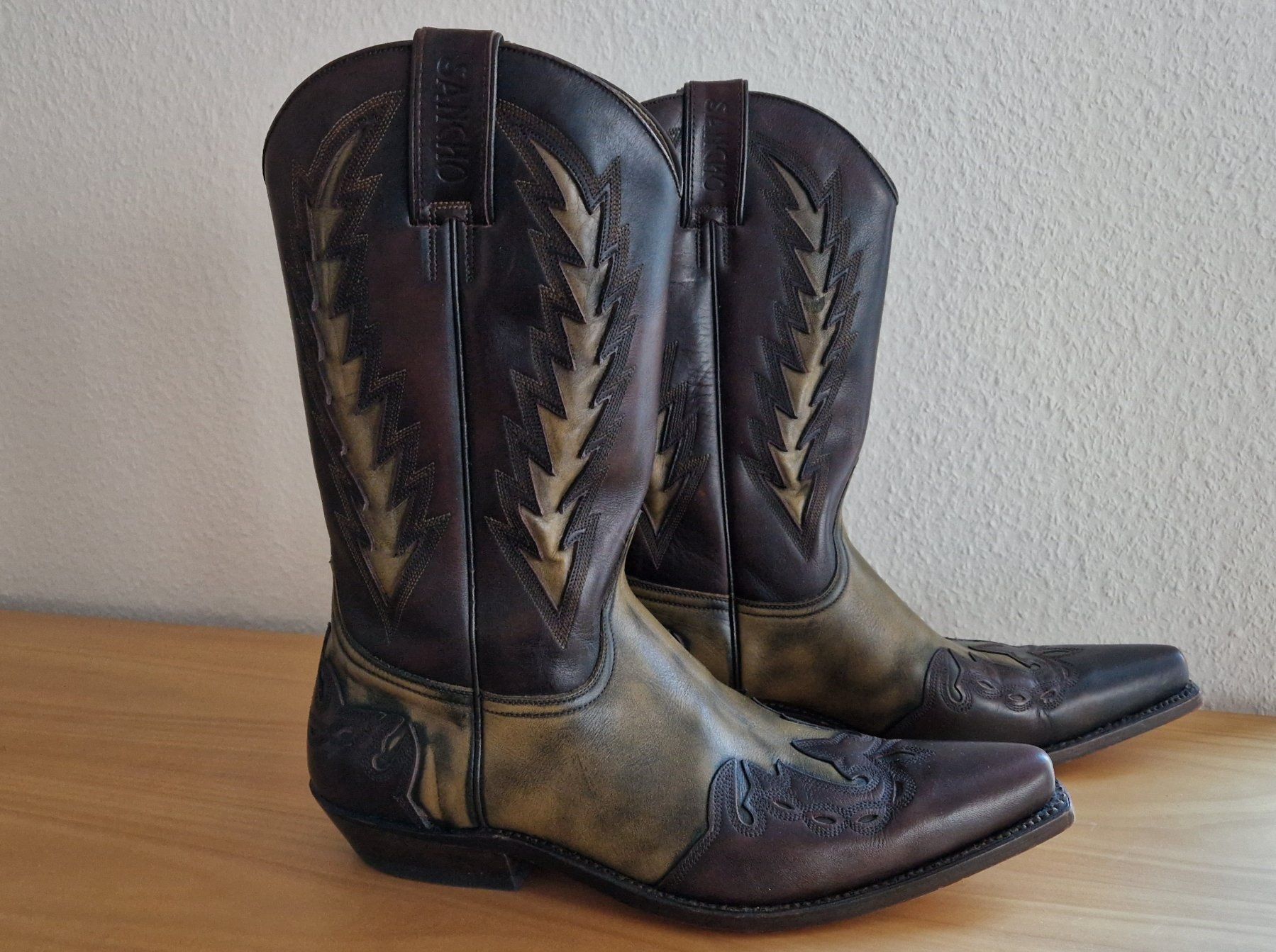 Scarpe da uomo: Cowboystiefel handgefertigt – Nuovo (secondo la descrizione) da Luzern venduto da kzu_8qsg