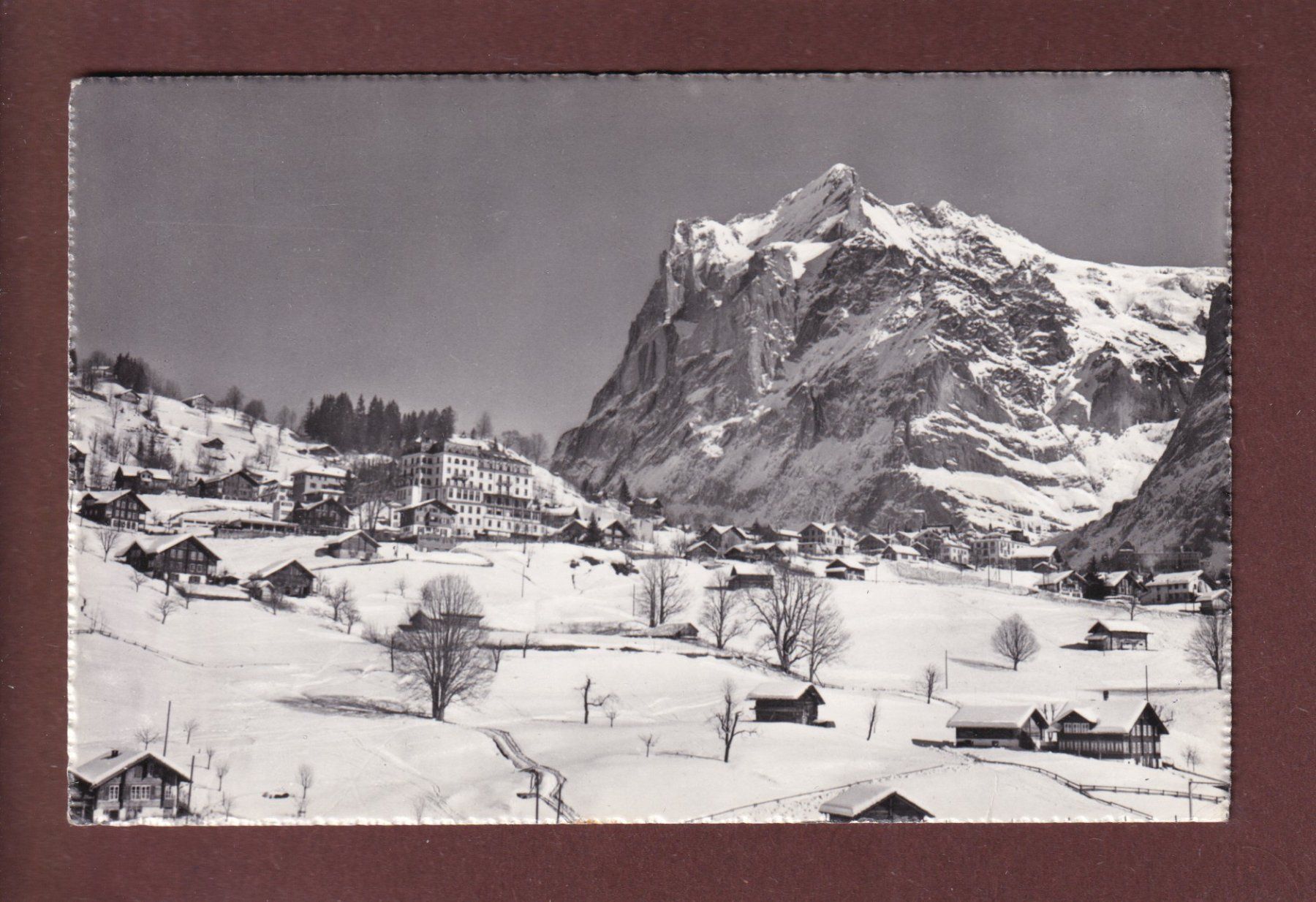 Ansichtskarten: GRINDELWALD - Wetterhorn - 1958 – Gebraucht aus Pully von nicecards