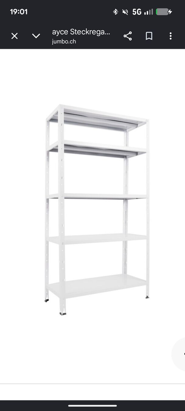 Scaffali: 3x steckregal Metall jumbo – Usato da St. Gallen venduto da Jacky097 1
