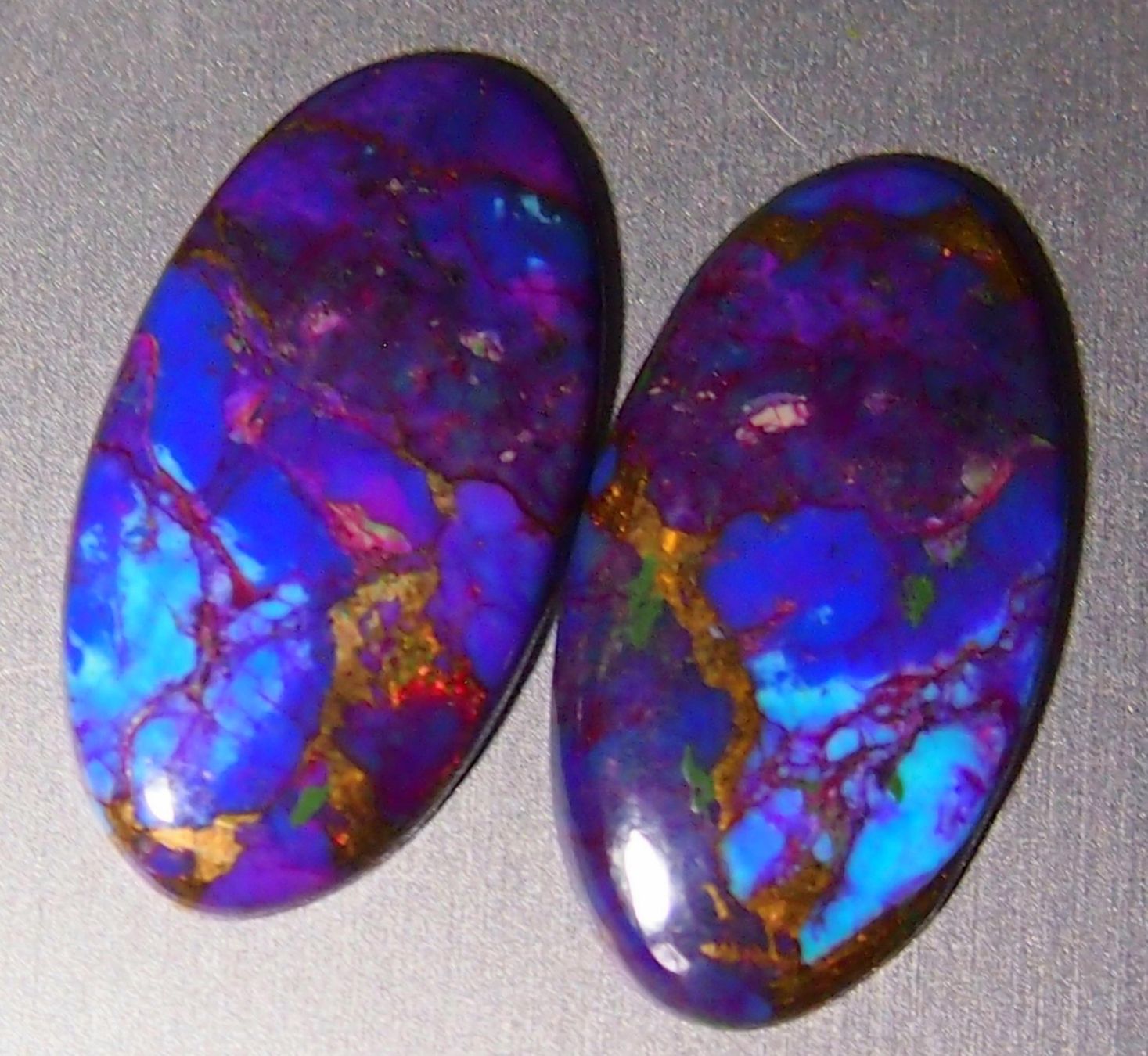 Edelsteine: 15,95 ct. 2 x Blautürkis TOP-Farben AAA – Neu (gemäss Beschreibung) aus Reinach BL von Hesekiel39 2