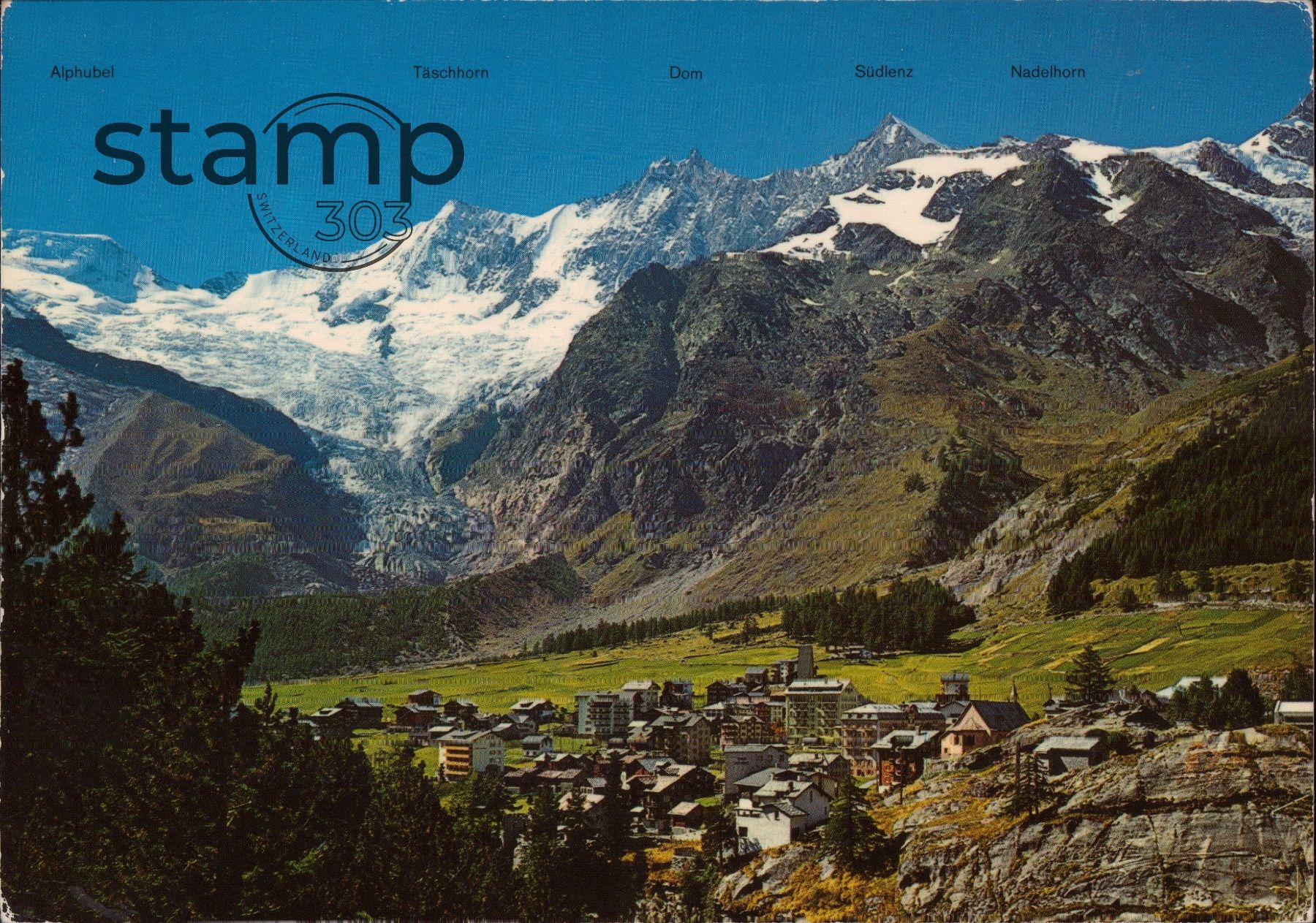 Cartoline postali: AK Saas-Fee – Usato da Eggersriet venduto da stamp303
