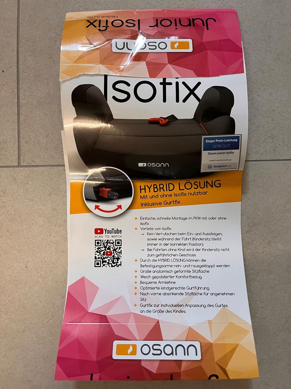 Osann Sièges auto: Osann Junior Isofix Sitzerhöhung – Neuf (Voir description) à Worben par Jimmymania 3