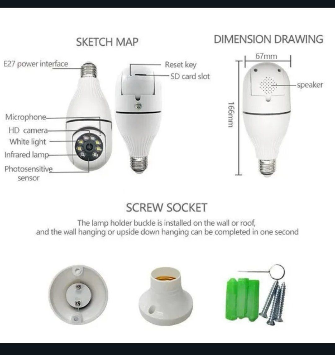Videocamere: IP-Kamera Wireless Überblick HD Security – Nuovo e nell'imballaggio originale da Zuchwil venduto da Beppe_25.3 6