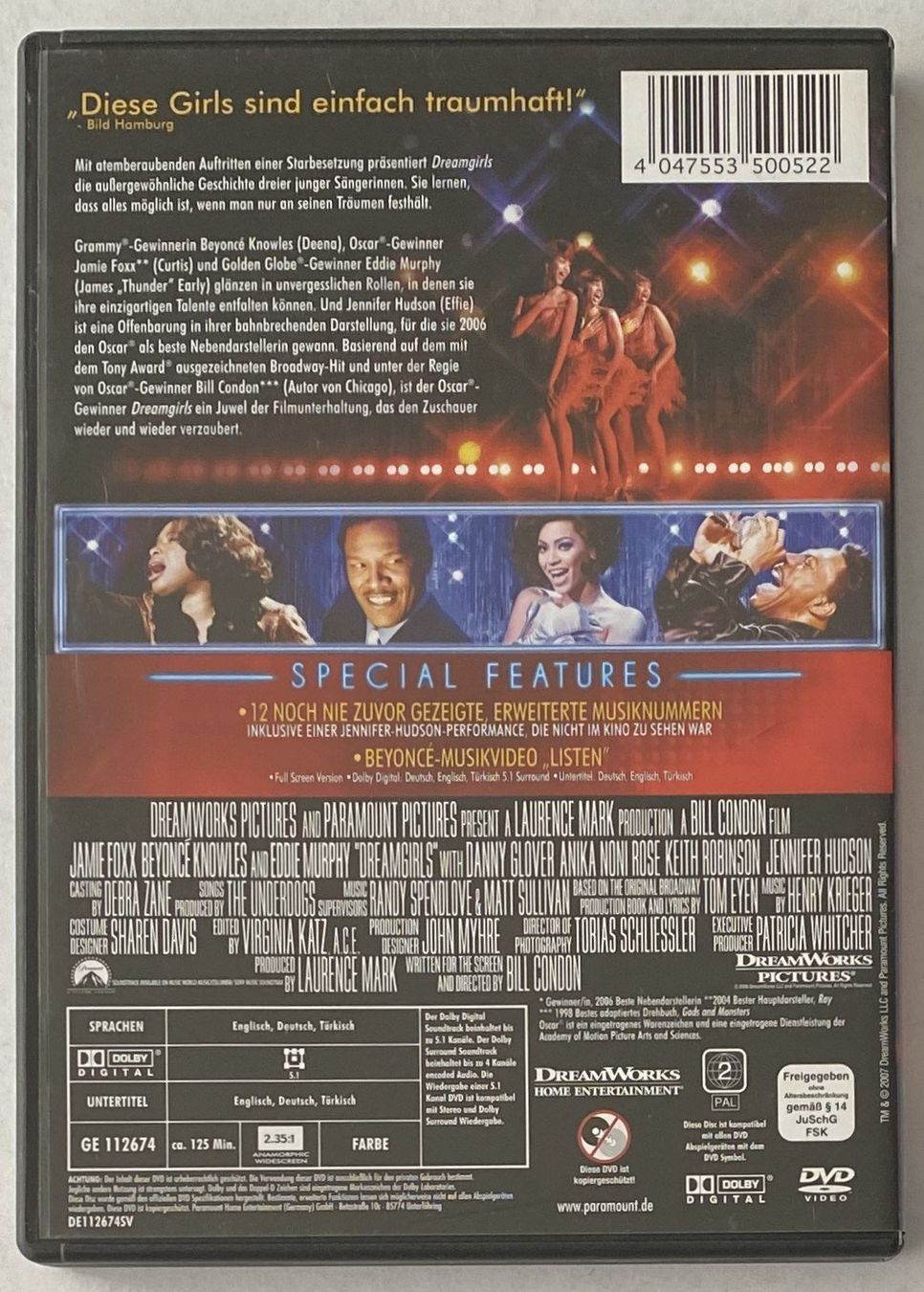 Tutti i DVDs: Dreamgirls – Usato da Flums venduto da Asquillo 1