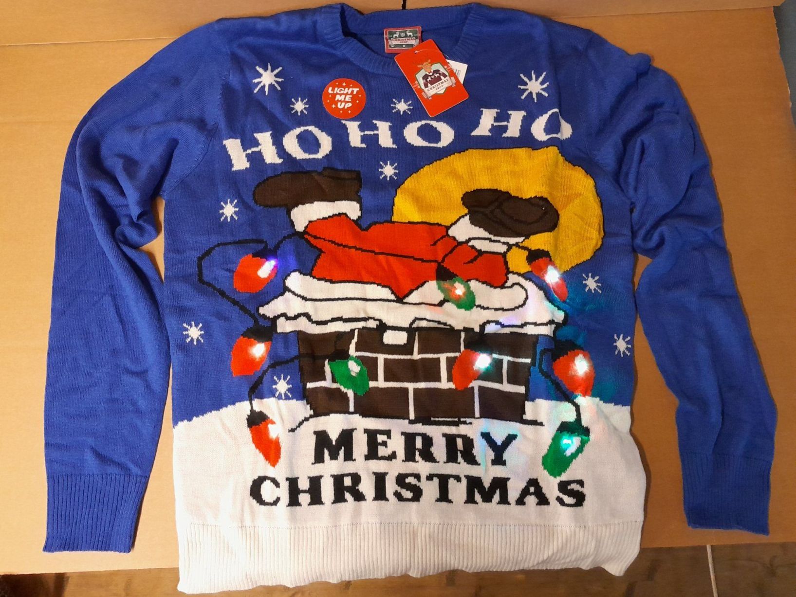 Pullover & Sweatshirts: Weihnachtspullover M blau, mit LED-Beleuchtung, Neu! – Neu (gemäss Beschreibung) aus Aristau von daniel_s_1 1
