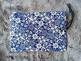 Schneidebrett Keramik DURO Portugal blau weiss 