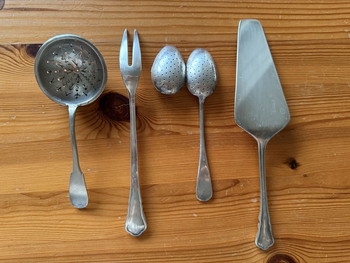 Berndorf Set di posate: Antikes Silberbesteck 4-teilig, Vintage-Stil – Usato da Sisseln AG venduto da Baslerin1981