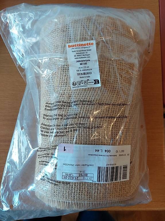 Tessuti: Jute-Rolle 25m*25cm – Usato da Filzbach venduto da ram_qbc6 1