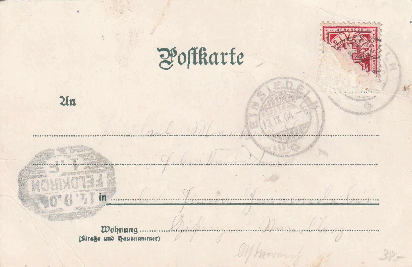Cartes postales: Kt.Schwyz-Einsiedeln-  Litho 1904 – D'occasion à uttwil par Koehlerfred 1