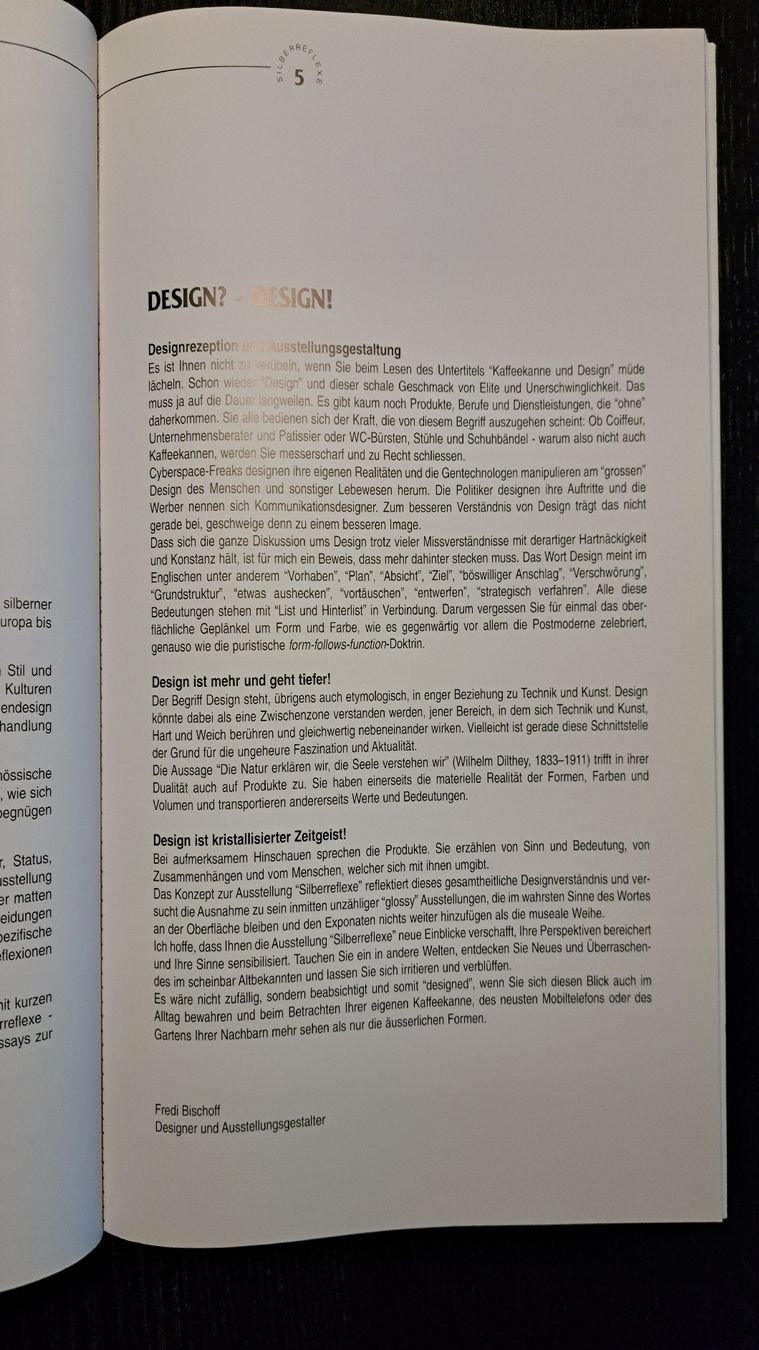 Libri: SILBERREFLEXE/Johann Jacobs Museum/Design/Kaffeekannen – Usato da Ottenbach venduto da Rasenmaeeher 7