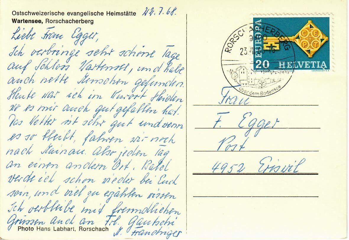 Cartes postales: Wartensee, Rorschacherberg – D'occasion à Hochdorf par Ziegel-16 1