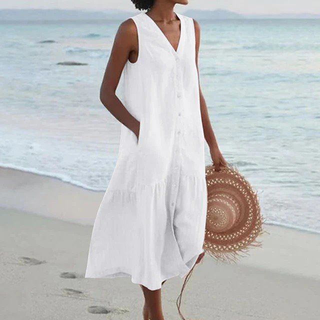 Kleider: Strand-Sommerkleid, Grösse S – Neu (gemäss Beschreibung) aus Zürich von edf_9wg7