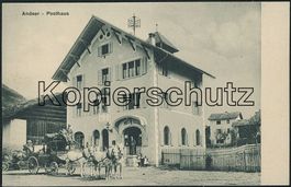 GR Andeer - Post - Postkutsche - Militärstempel