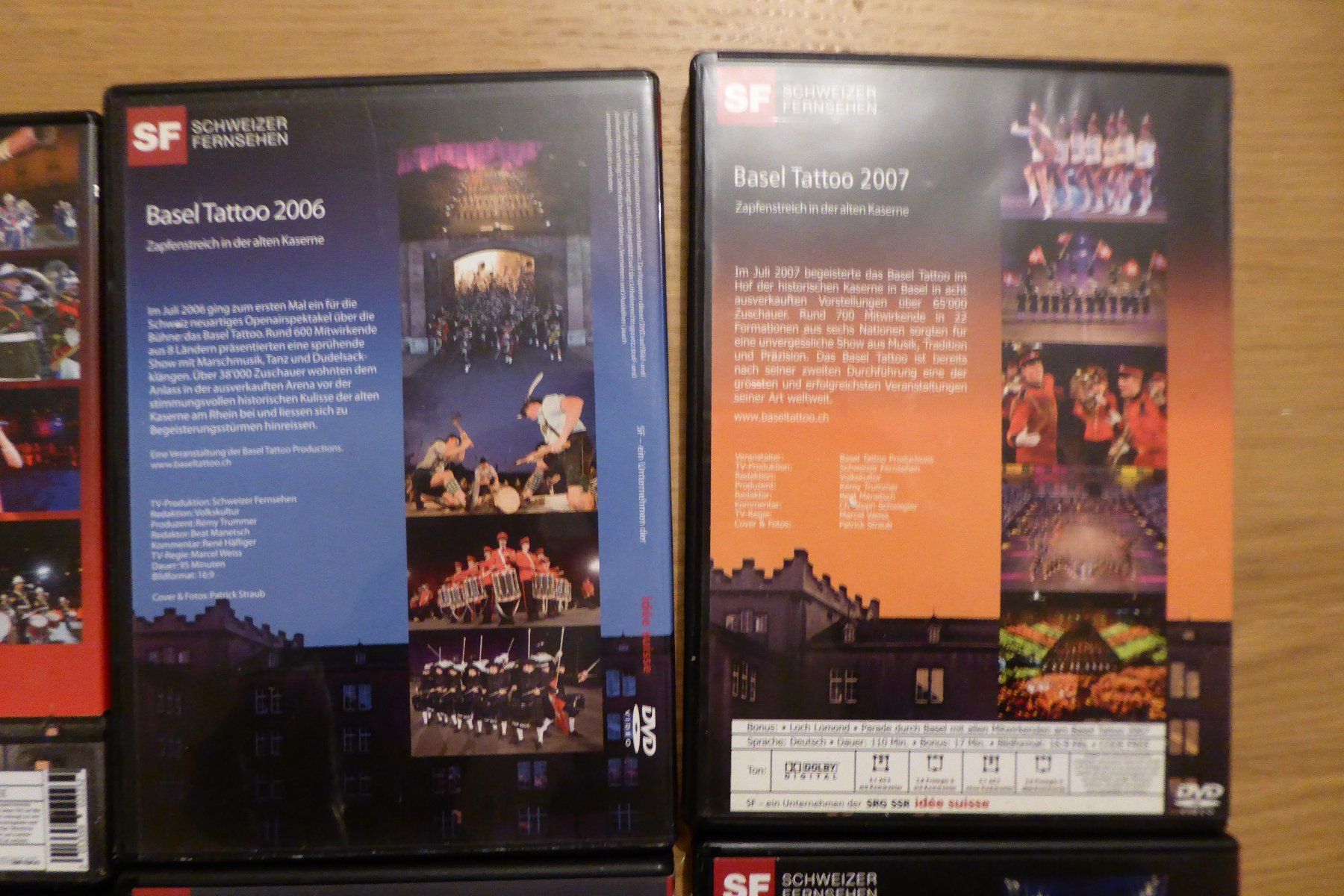 Alle DVDs: 8x DVD Military Tattoo Basel – Gebraucht aus Allschwil von Summelsarium 4