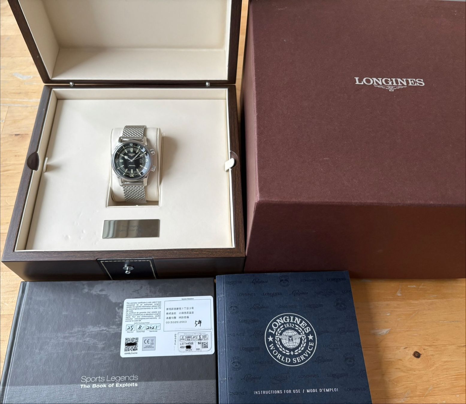Longines Uhren: LONGINES Heritage Legend Diver 42 Fullset – Gebraucht aus Birsfelden von Mynos 1