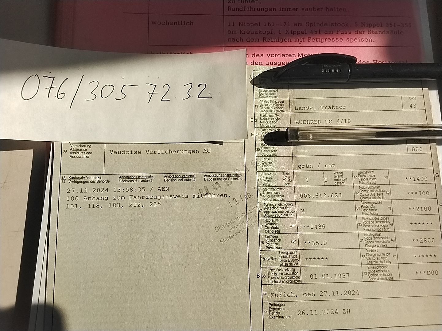Bührer Trattori: Traktor Bührer Spezial ab MFK 2024 – Usato da Stadel venduto da Nwt 4