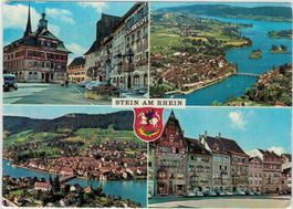 SH 46 Stein a.Rh. 4 Bild-AK SBB-Kastenstempel 1972 GF