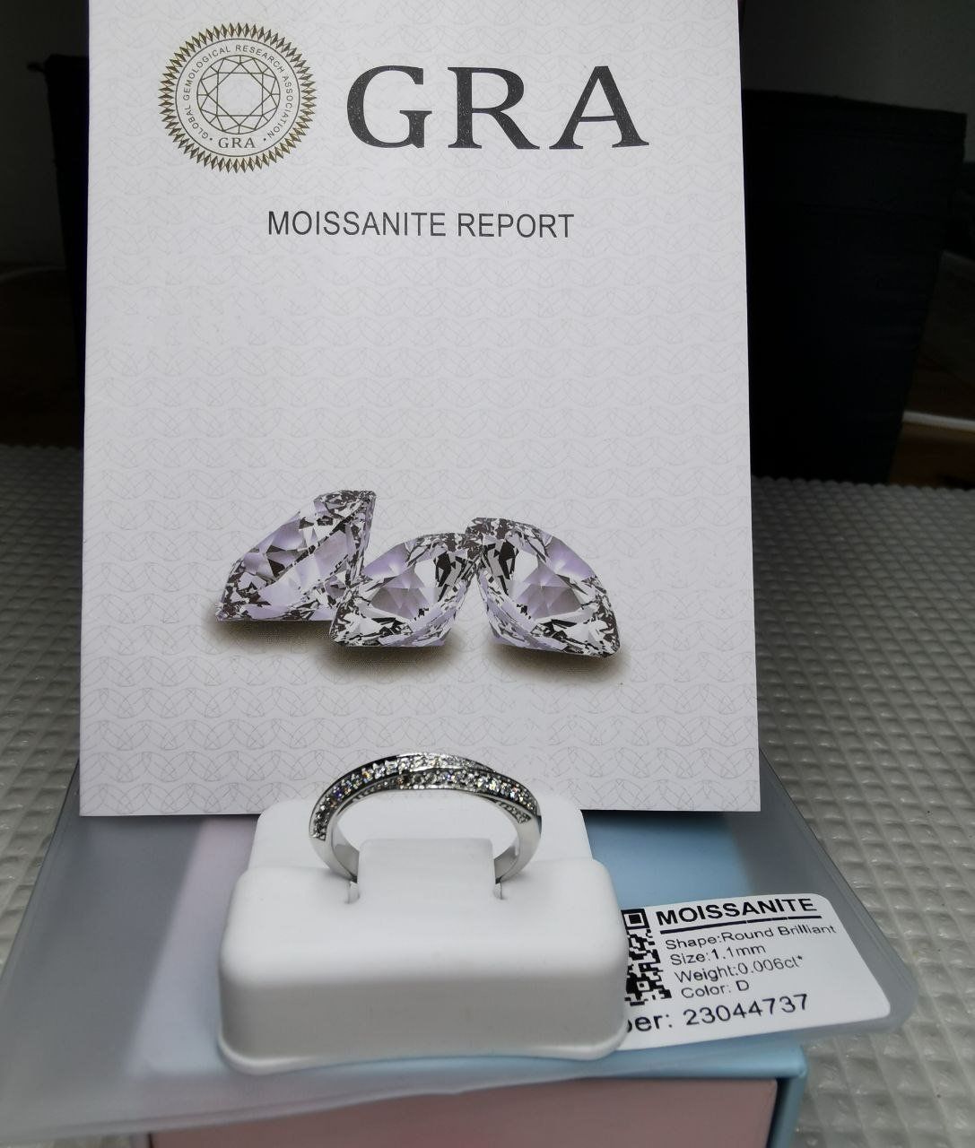 Anelli: Bague argent avec diamants de moissanite certifiés GRA – Nuovo e nell'imballaggio originale da Reconvilier venduto da Tsma67 3
