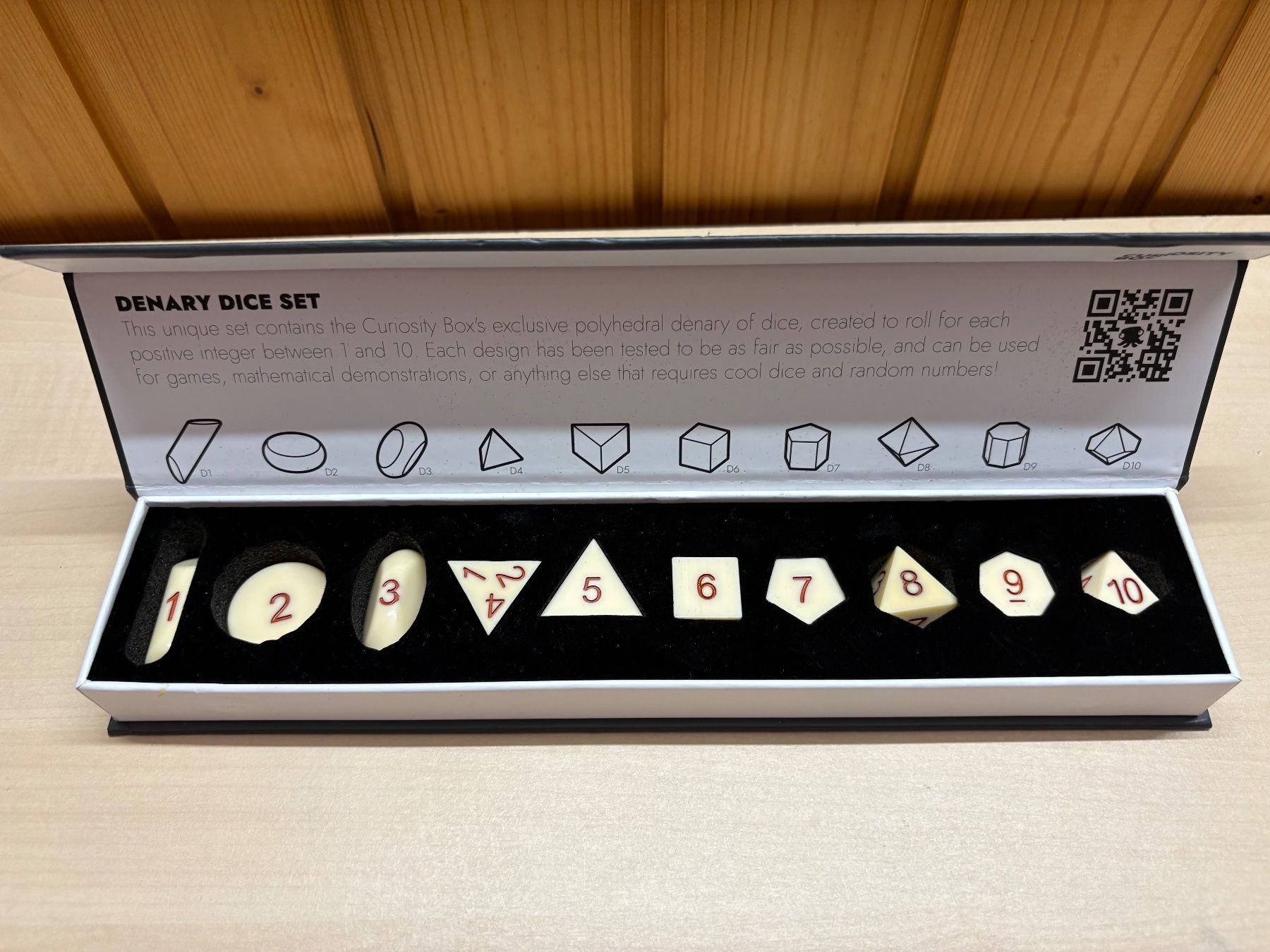 Giochi: THE CURIOSITY BOX The Denary Dice Set – Usato da Rümligen venduto da Sibill 5