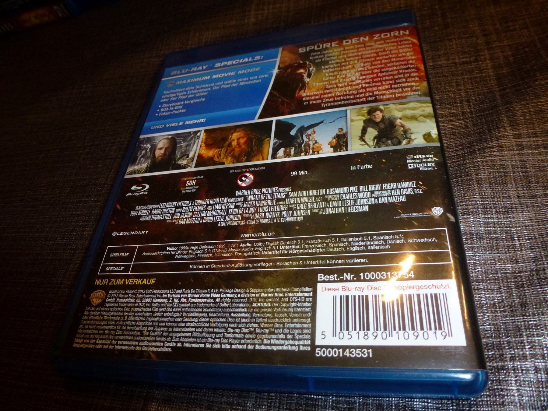 Tutti i DVDs: Zorn der Titanen BLU-RAY – Usato da Olten venduto da Disc-Verkauf 2