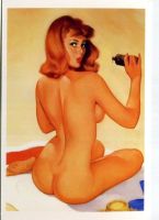 Postkarte "Pin-up".