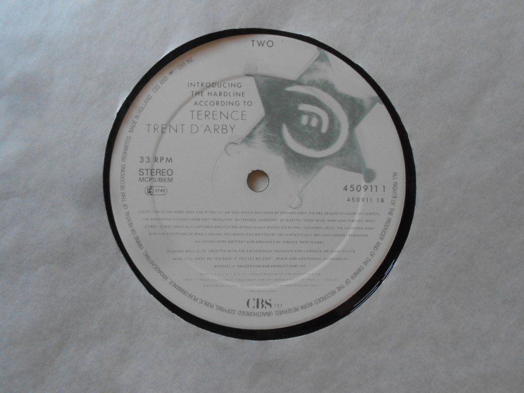 Dischi in vinile: TERENCE TRENT D'ARBY  -  INTRODUCING THE HARDLINE ACCORDING – Usato da Bex venduto da Giorgiob 3