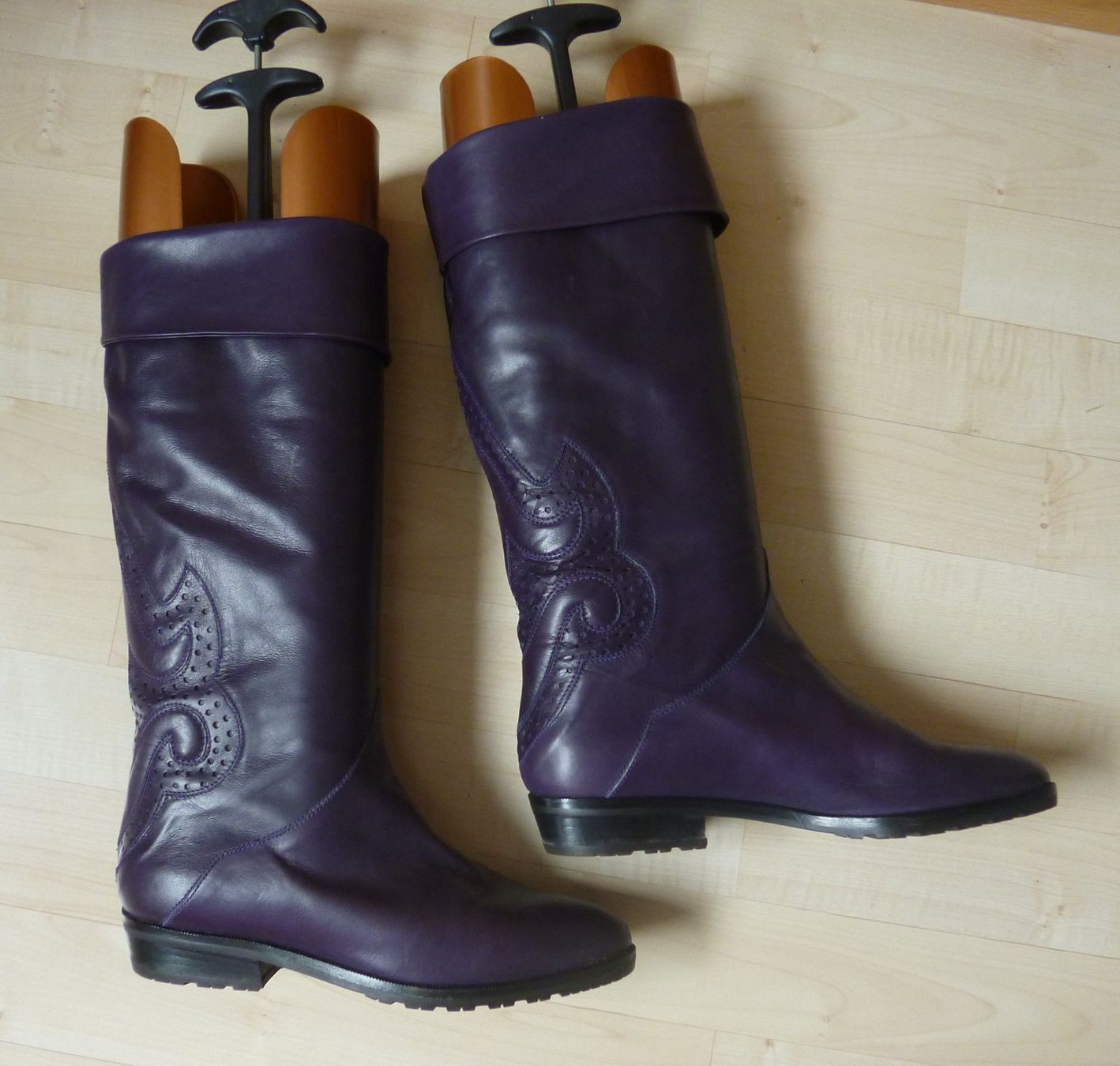 Scarpe da donna: violette Lederstiefel  Brunella  Gr. 36 – Usato da Dättlikon venduto da Mamakuga 2