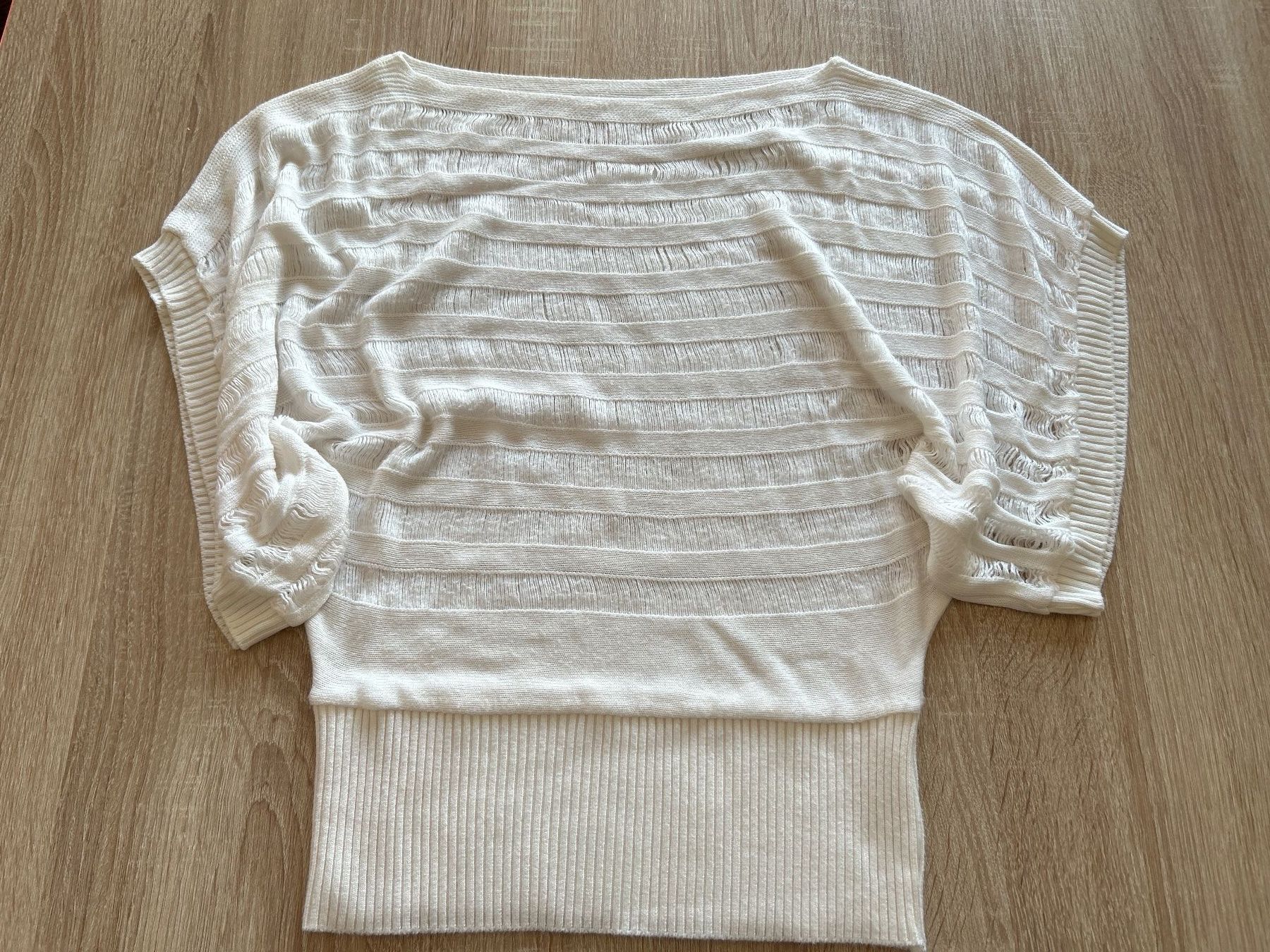 Maglioni & Felpe: Damen Pullover ecru mit Fledermausärmeln – Usato da Brunnen venduto da Nala2929 6