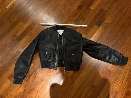 The Frankie Shop Papermoon Lederjacke Bomberjacke Schwarz