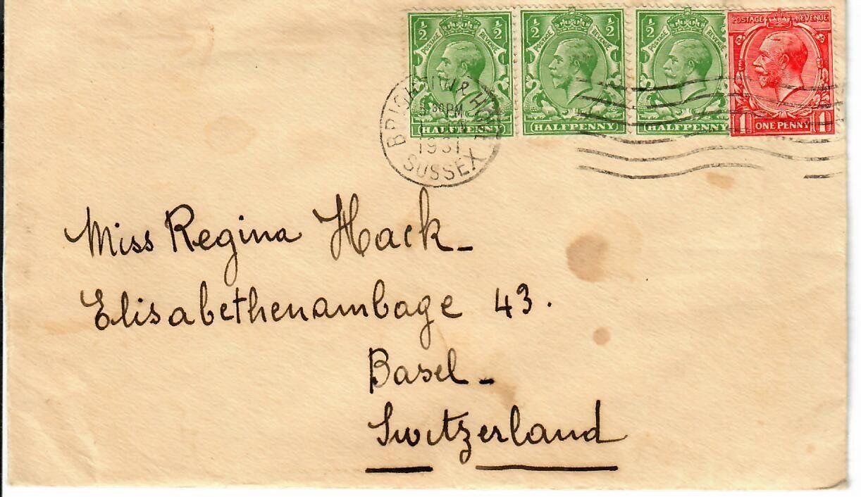 Tous les timbres: Brief, England - Schweiz – D'occasion à Hochdorf par Ziegel-16