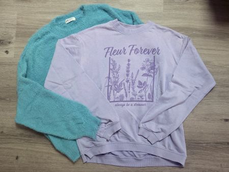 Pullover blau und lila Gr. 170